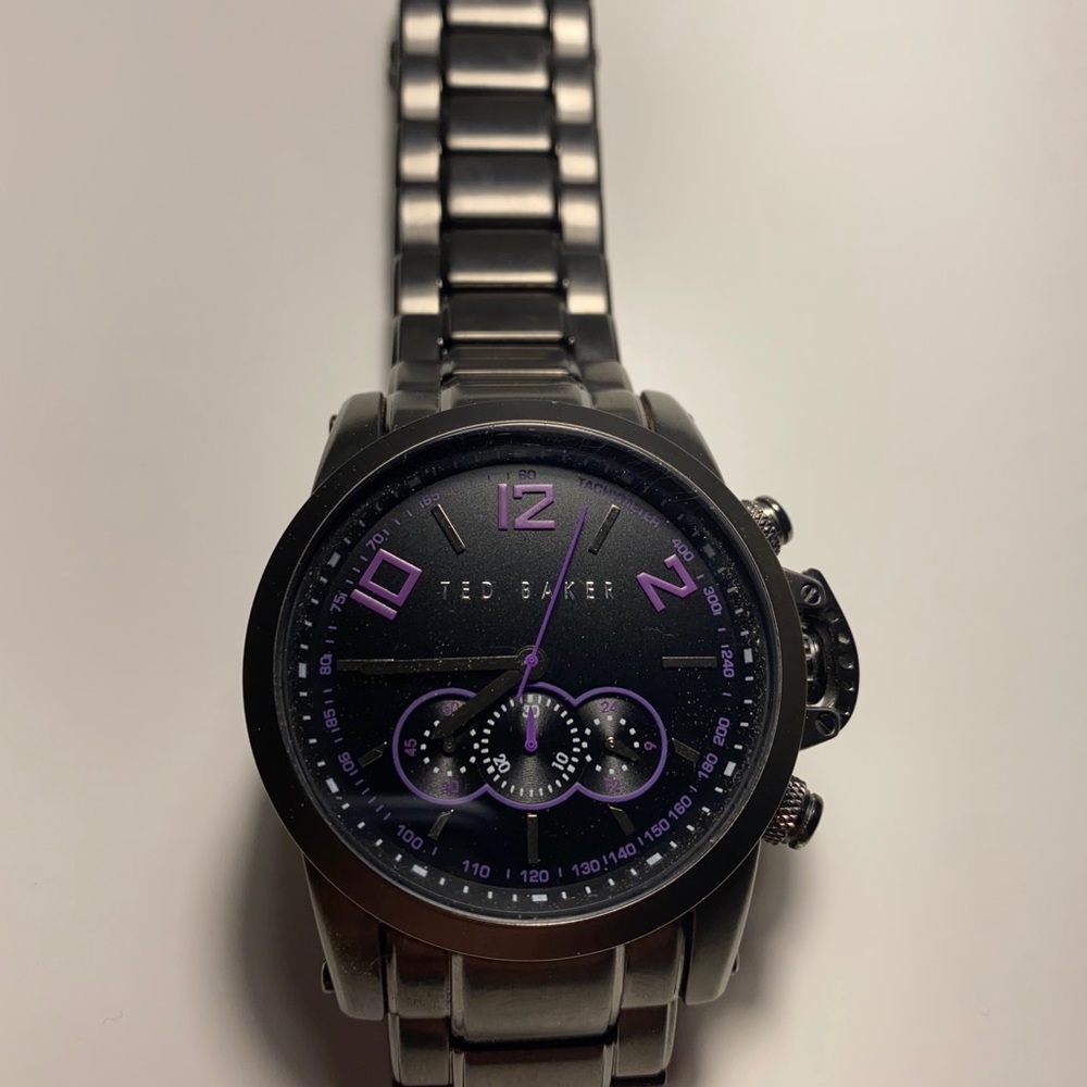Men’s Ted Baker Watch, Gunmetal band